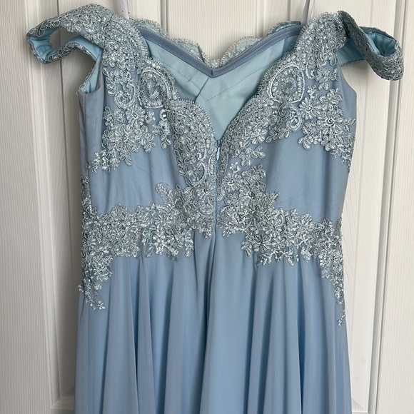 Prom dress or bridesmaid dress- Paris blue - Picture 9 of 12